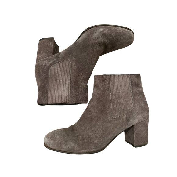 Pedro Garcia Womens Gray/Brown Suede leather Ankle Booties 9 - Picture 5 of 8